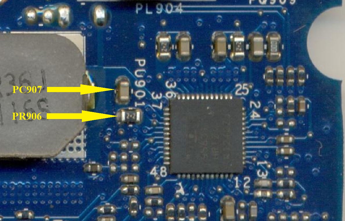 La 6753p нет питания процессора