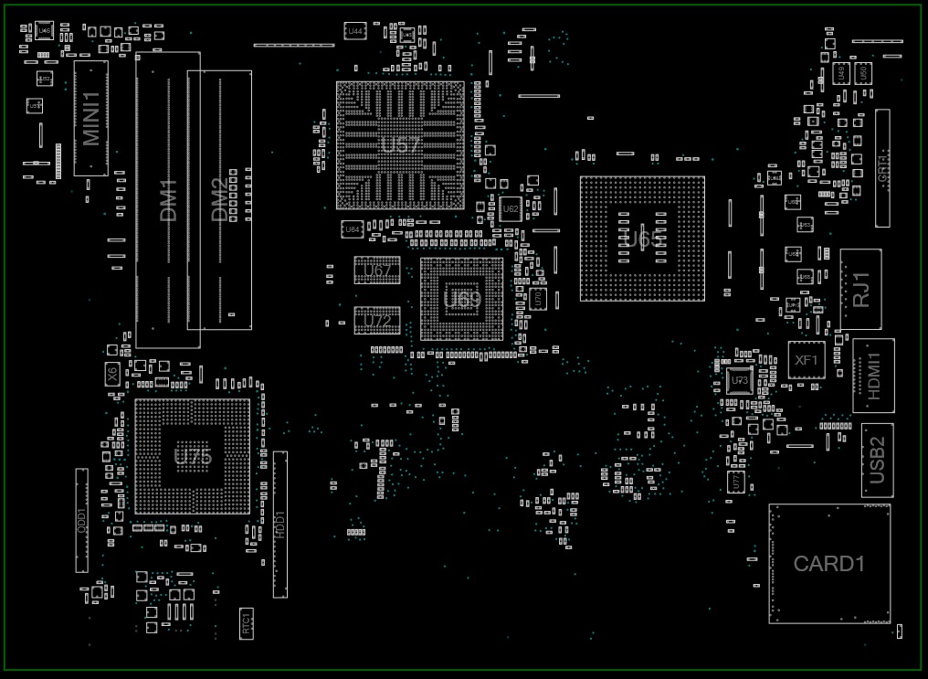 Schemat Compaq Presario CQ45 CQ60 Wistron VITAS MB 07263 48.41501.021