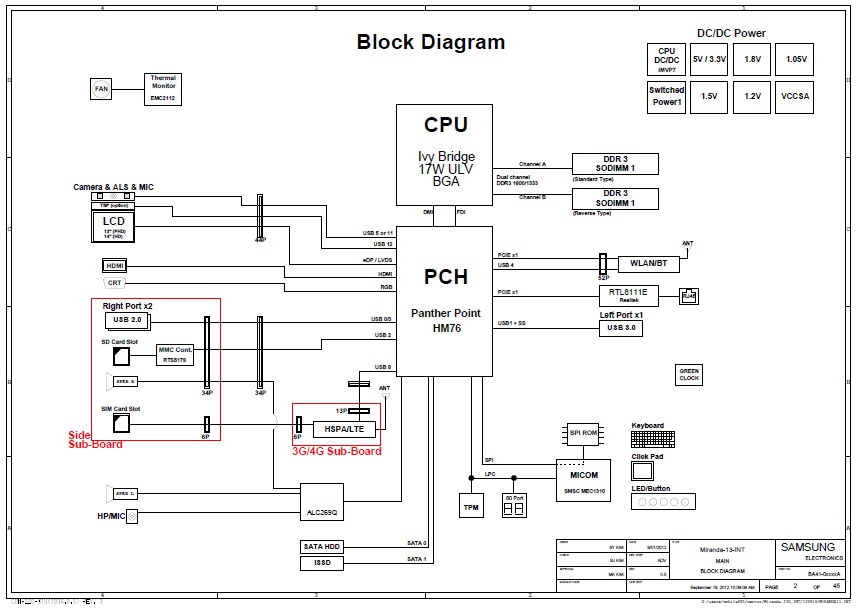 Schemat Samsung Np U E Miranda I Miranda Int Ba A Forum